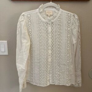 Sezane Rym Shirt Ecru - Size 4